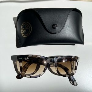 Ray Ban Wayfarer Sunglasses with mosaic tile pattern